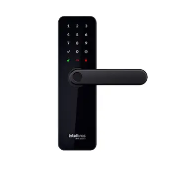 Fechadura Inteligente Intelbras com Maçaneta MFR 3000 V Biometria
