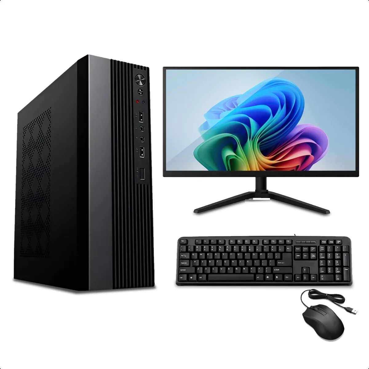Mini Desktop Intel Core i5, 16GB RAM, SSD 240GB + Monitor 19"