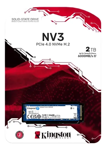 SSD Kingston NV3 2TB M.2 2280 NVMe PCIe 4.0