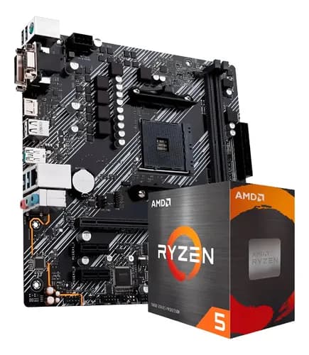 Kit Upgrade AMD Ryzen 5 5600G + Placa Mãe A520M DDR4