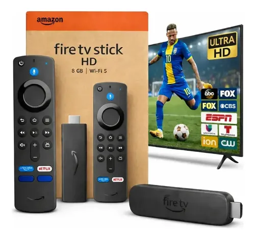 Streaming Stick FAMILAR Amazon Fire TV Full HD com Alexa