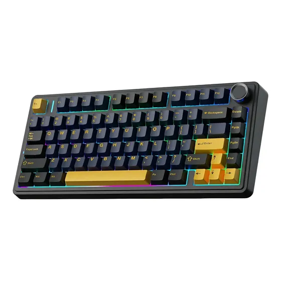 Teclado Mecânico Aula F75 Sem Fio 75% Gamer