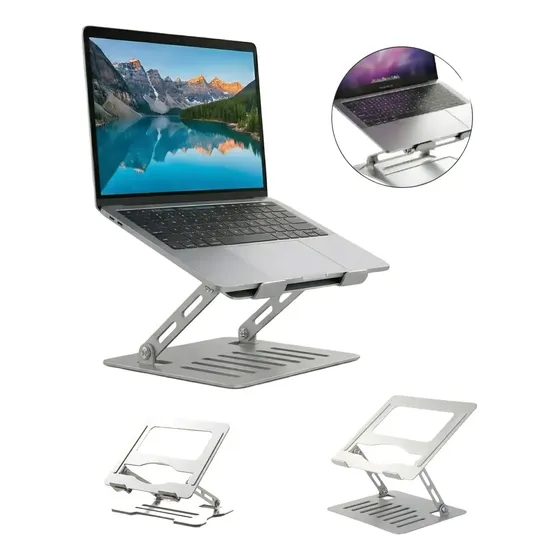 Suporte para Notebook Articulado Dobrável em Alumínio