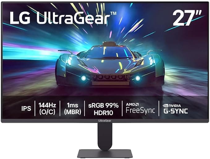 Monitor Gamer LG UltraGear 27" IPS 144Hz Full HD G-Sync FreeSync HDR10 - 27G411A