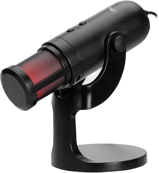 Microfone Gamer Condensador PCYES Hylia RGB USB