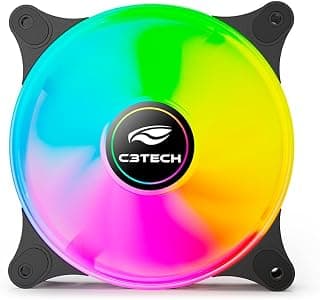 Cooler Fan Gabinete RGB C3Tech F9-L160BK, 12cm