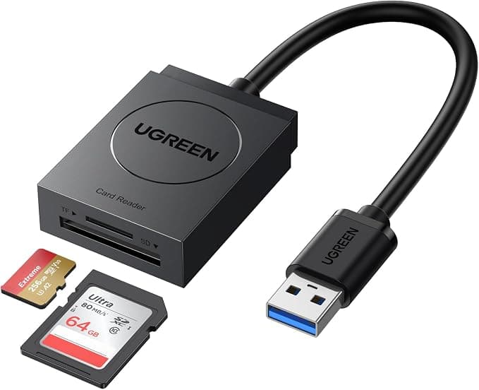 Leitor de Cartão SD/Micro SD USB 3.0 UGREEN Slot Duplo