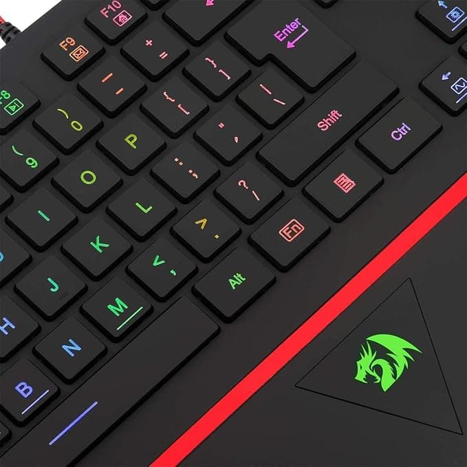 Teclado Gamer Membrana Redragon Karura 2 RGB ABNT2, Preto