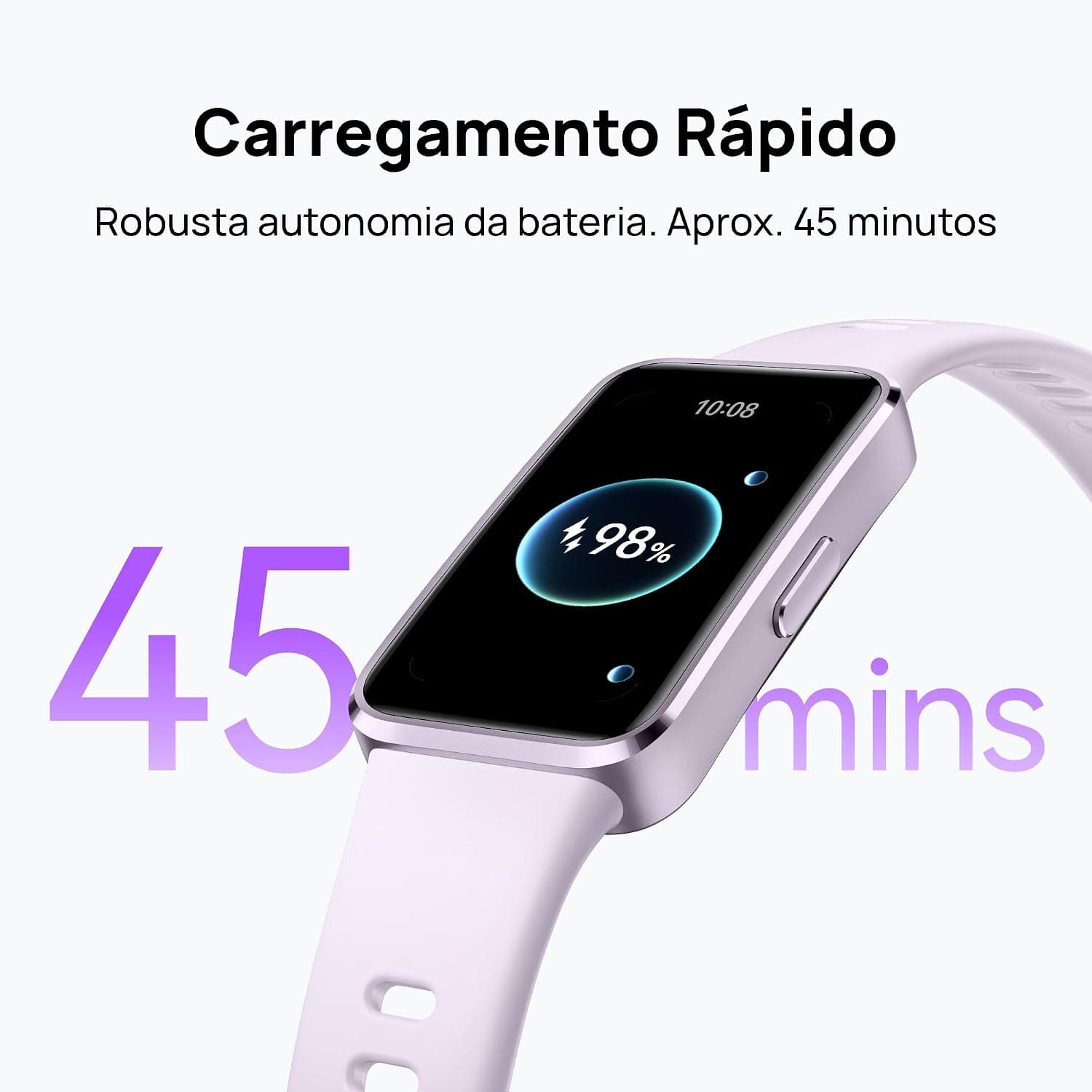 Smartwatch HUAWEI Band 10, Caixa de Polímeros Duráveis, Análise do Sono em Nível Profissional, Compatível com Android e iOS, Preto