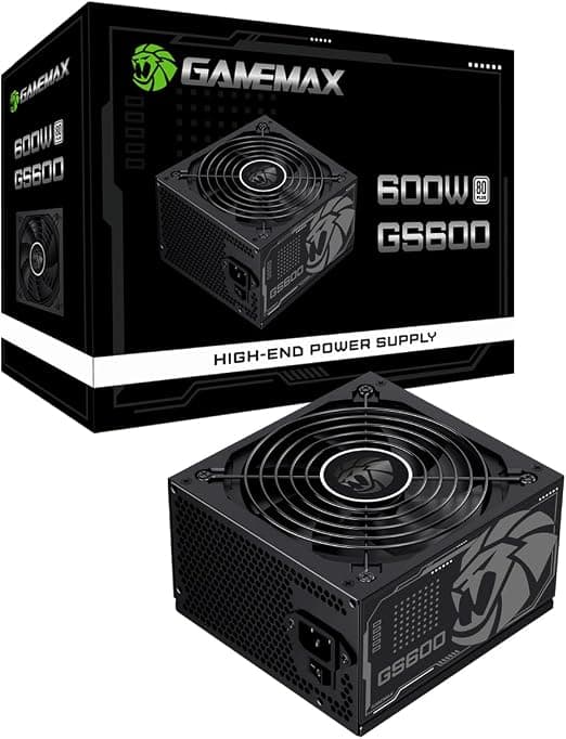 Fonte Gamemax GS600 600W 80 Plus White PFC Ativo