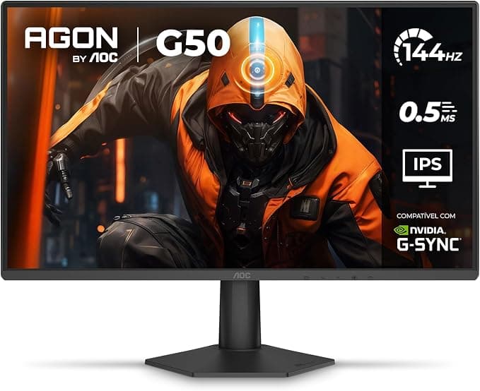 Monitor Gamer AOC AGON G50 27" 144Hz 0,5ms IPS HDR10 G-SYNC - 27G50F