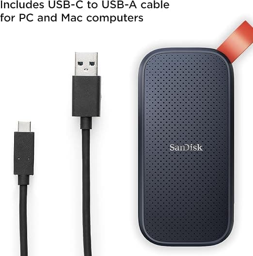 SanDisk SSD Portátil Extreme 1TB USB-C — até 800 MB/s