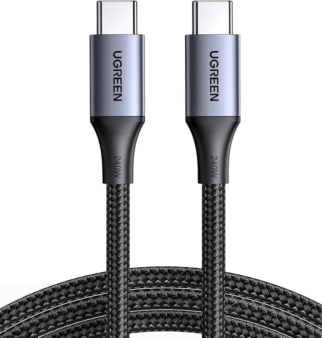 Cabo USB-C UGREEN 240W Nylon Trançado 2 Metros