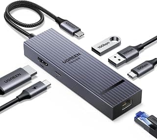 Hub USB-C UGREEN Revodok Pro 6 em 1 HDMI 4K Ethernet PD 100W