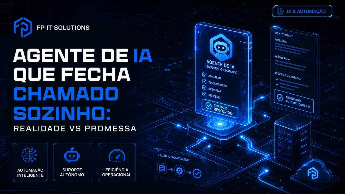 Agente de IA que fecha chamado sozinho: o que já é realidade em 2026 e o que ainda é promessa
